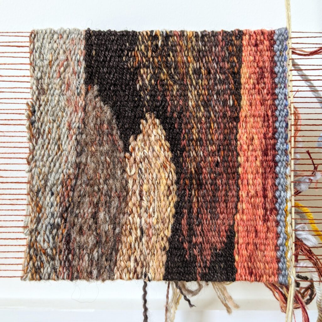Completed weaving on Mount Buffalo B tapestry